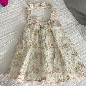 Cupcakes and Cashmere Floral Kids Dress with Ruffle Details